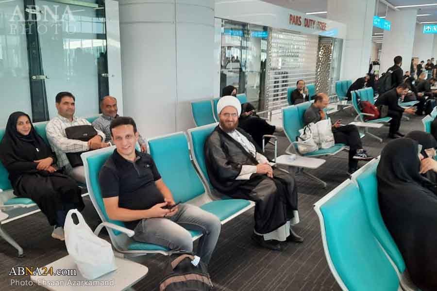 Photo: Friday prayer imam of Tehran at Imam Khomeini (r.a.) Airport leaving for Arbaeen