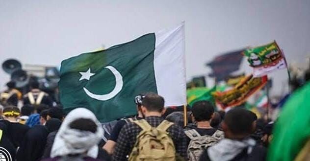 Mourning processions in Arbaeen of Imam Hussain (a.s.) in Pakistan